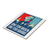 ドナルドトランプ中指バイデン氏ハリスアメリカレ タイル (側面)