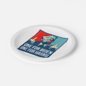 ドナルドトランプ中指バイデン氏ハリスアメリカレ ペーパープレート (アングル)