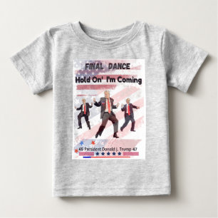 ドナルドトランプ乳児トドラーTシャツ ベビーTシャツ