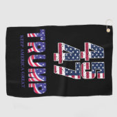 ドナルドトランプ保アメリカ素晴らしギフトウォッチ ゴルフタオル (横)