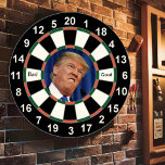 ドナルドトランプ写真 ダーツボード<br><div class="desc">ドナルド・トランプ・ダーツボード写真。悪い言葉で、良い黒い文字。好きな文字をもし変えられる。</div>