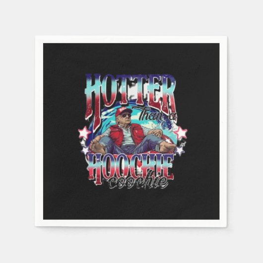 ドナルドトランプ夏の雰囲気 スタンダードカクテルナプキン (正面)