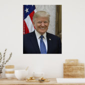 ドナルドトランプ大統領のポートレートポスター ポスター (キッチン)