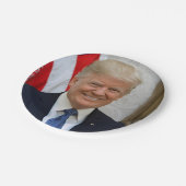 ドナルドトランプ大統領のポートレート ペーパープレート (アングル)