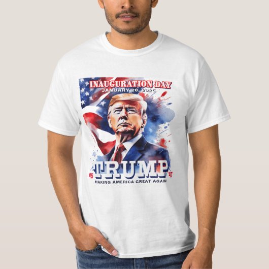 ドナルドトランプ就任式お祝いメンズ Tシャツ (正面)