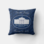 ドナルドトランプ就任式の日&ホワイトハウス クッション (裏面)