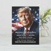 ドナルドトランプ就任式ウォッチパーティー 招待状 (スタンド正面)