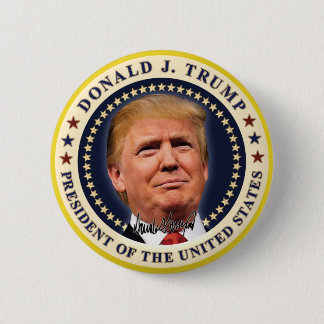 ドナルドトランプ就任式金ゴールドスターズ土産 缶バッジ