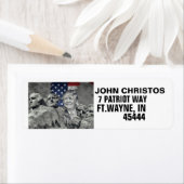 ドナルドトランプ山ラシュモア差出人住所ラベル ラベル (インサイチュ)