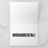 ドナルドトランプ山ラッシュモアビッグ誕生日カード カード (内部)