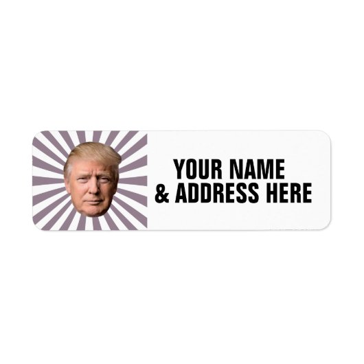ドナルドトランプ差出人住所ラブル ラベル (正面)