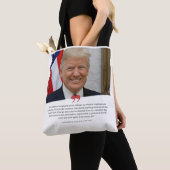 ドナルドトランプ引用文  トートバッグ (クローズアップ)