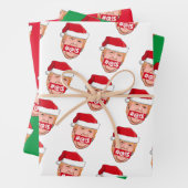 ドナルドトランプ怒クリスマス ラッピングペーパーシート (インサイチュ)