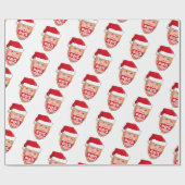 ドナルドトランプ怒クリスマス ラッピングペーパー (フラット)