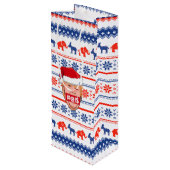 ドナルドトランプ怒クリスマス ワインギフトバッグ (裏面アングル)