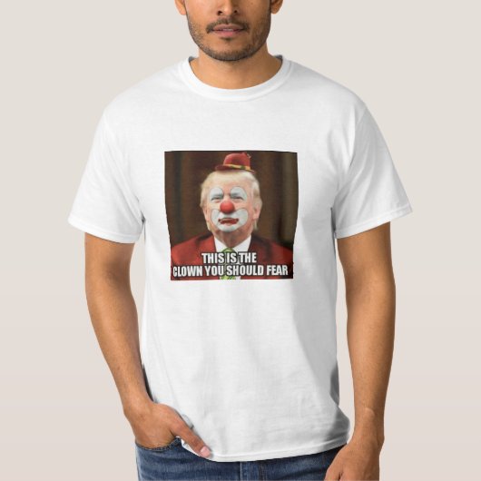 ドナルドトランプ怖いピエロ Tシャツ (正面)