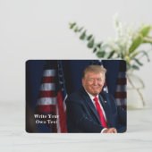ドナルドトランプ書大統領 – 自分の文字 (スタンド正面)