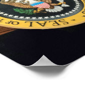 ドナルドトランプ書大統領 – 自分の文字 ポスター (角)