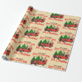 ドナルドトランプ来パパのクリスマスの家 ラッピングペーパー (アンロールド)
