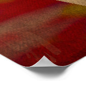 ドナルドトランプ水カラーポートレート ポスター (角)