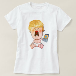 ドナルドトランプ泣き叫びベビー Tシャツ