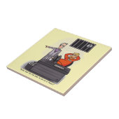 ドナルドトランプ淡い色のイエローセラミックタイル タイル (側面)