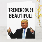 ドナルドトランプ特大ハッピーバースデーカード カード (黄色い花)