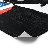 ドナルドトランプ米国国旗カスタム文字 ポスター (角)