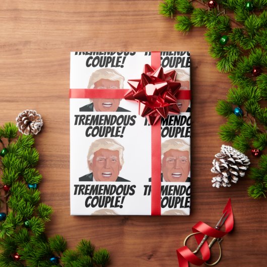 ドナルドトランプ結婚の包装紙 ラッピングペーパー (クリスマスギフト)