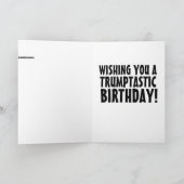 ドナルドトランプ虹ユニコーン誕生日カード サンキューカード (内部)