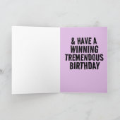 ドナルドトランプ行くブランドン誕生日カード カード (内部)