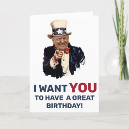 ドナルドトランプ記念日誕生日カード カード