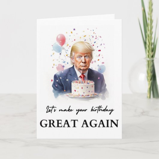 ドナルドトランプ誕生日カード カード (正面)