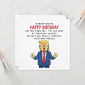 ドナルドトランプ誕生日カード カード (正面/裏面インサイチュ)