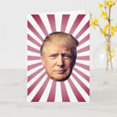 ドナルドトランプ誕生日カード カード (黄色い花)