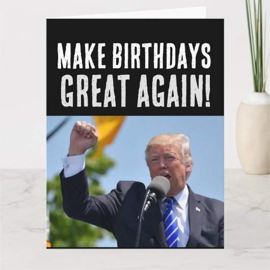 ドナルドトランプ誕生日グリーティングカードカード カード (正面)