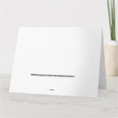 ドナルドトランプ誕生日チョコレートケーキ5X7カード カード (裏面)