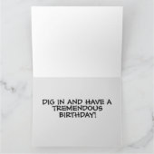 ドナルドトランプ誕生日チョコレートケーキ5X7カード カード (内部)