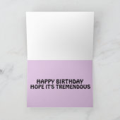 ドナルドトランプ誕生日素晴らし再び誕生日 カード (内部)