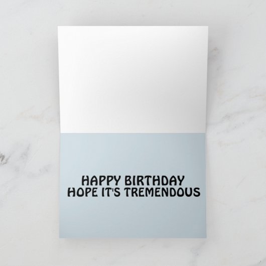 ドナルドトランプ誕生日素晴らし再び誕生日 カード (内部)