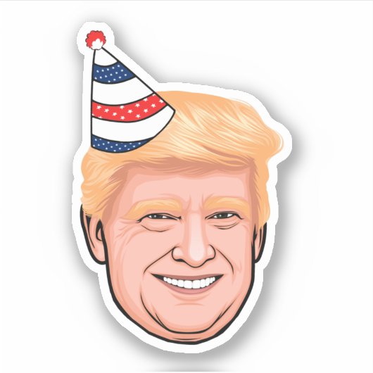 ドナルドトランプ誕生日 シール (正面)