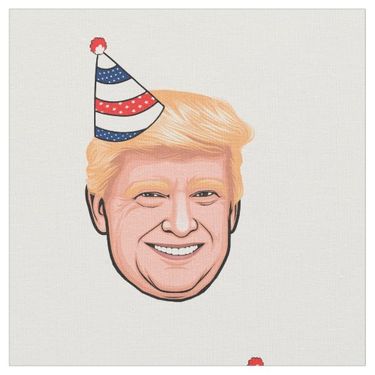 ドナルドトランプ誕生日 ファブリック (クローズアップ)