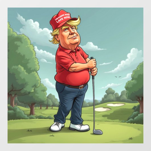 ドナルドトランプ遊ゴルフ ウィンドウサイン (シート)