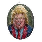 ドナルドトランプ顔怒漫画 ダーツボード (正面右)