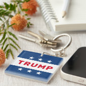 ドナルドトランプ2024クラシック年星 キーホルダー (正面右)