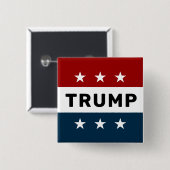 ドナルドトランプ2024クラシック星ピンバック 缶バッジ (正面&裏面)