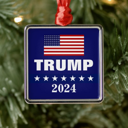 ドナルドトランプ2024クリスマスメタルオーナメント メタルオーナメント (ツリー)