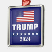 ドナルドトランプ2024クリスマスメタルオーナメント メタルオーナメント (左)