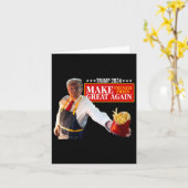 ドナルドトランプ2024フランスのフライ – フライフランスのを作るG カード (黄色い花)