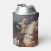 ドナルドトランプ2024ホワイトホースナイトヒーローおもしろいAI 缶クーラー (缶正面)